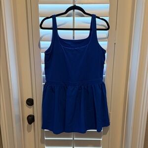 NWT Joy Lab Royal Blue Athletic Dress with Shorts and Back Cut Out - XL